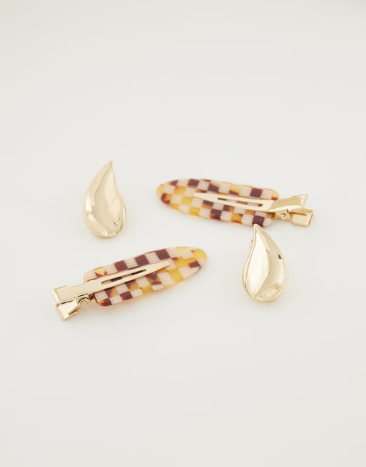 ASOS DESIGN - Everyday - Druppelvormige oorknopjes in goudkleur, 2 van 4
