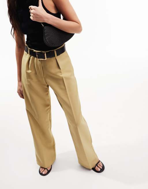 ASOS DESIGN Everyday Pantalon fluide Taupe ASOS