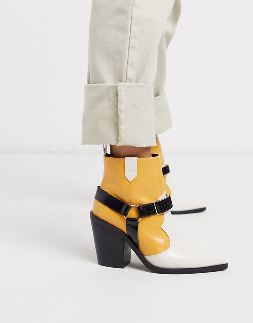 ASOS DESIGN Everyday western boots with harness