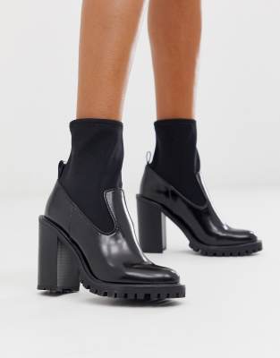 chunky sock boots