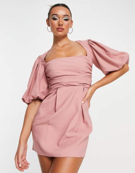 Asos best sale taupe dress