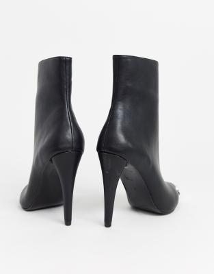 dressy black leather boots