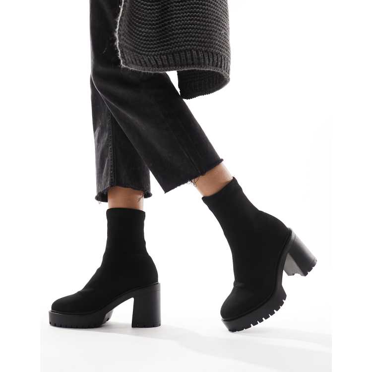 Asos design empower store chunky sock boots