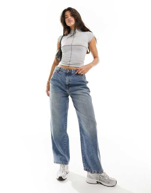 ASOS DESIGN exposed seam – Knapp geschnittenes T-Shirt in Grau mit Sichtnähten, 4 von 4