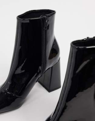 bottines vernis a talon