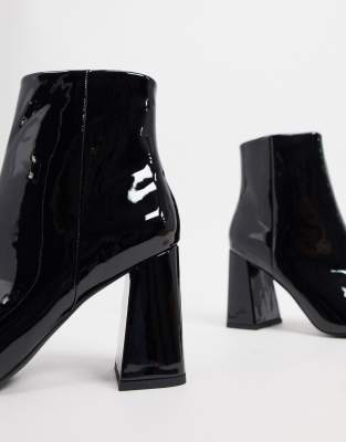 asos design evaline leather ankle boots