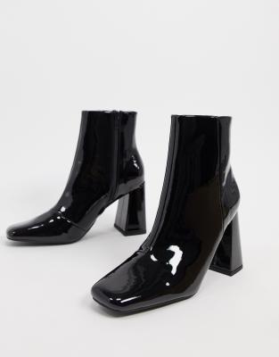 asos design evaline leather ankle boots