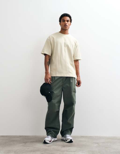 ASOS DESIGN extra kraftig oversize-t-shirt i sten, 2 av 10