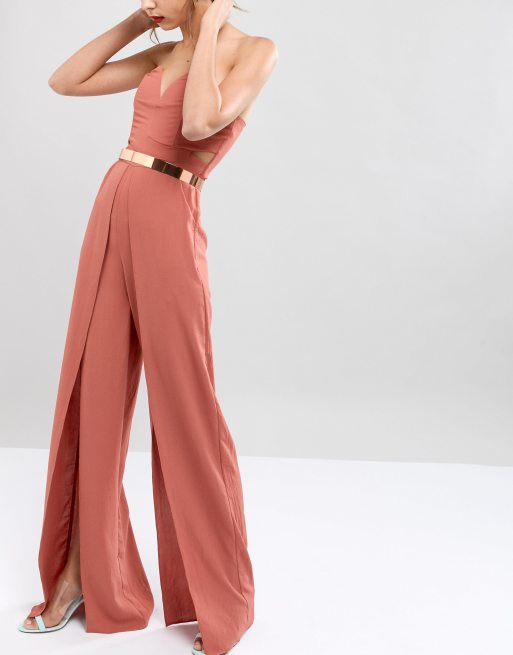 ASOS DESIGN – Extra smalt midjeskärp i roséguld