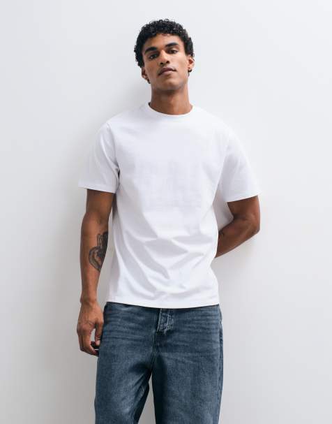 ASOS DESIGN extra zwaar T-shirt in wit - view 1