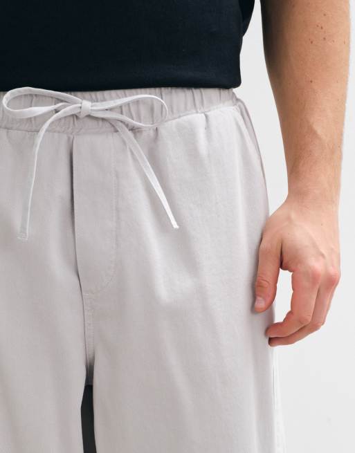 ASOS DESIGN extreem baggy cargobroek in grijs met elastische tailleband, 3 van 5