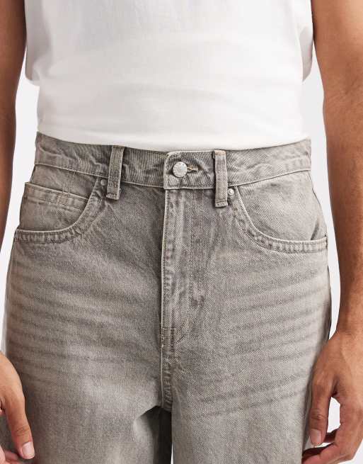 ASOS DESIGN extreem baggy jeans met zijpaneel in grijze wassing, 4 van 5