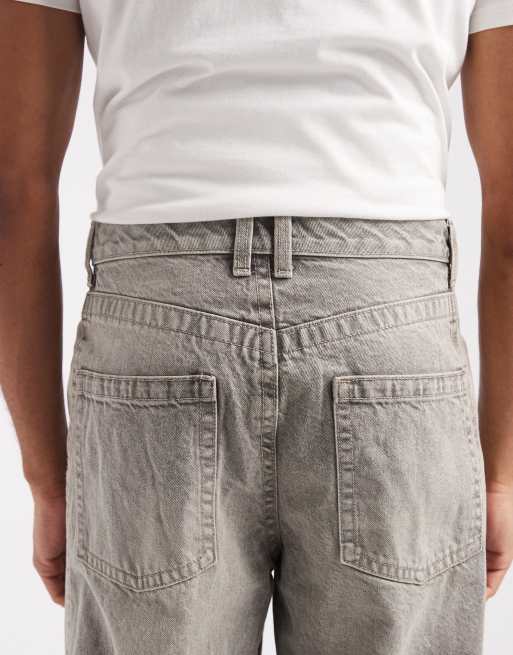 ASOS DESIGN extreem baggy jeans met zijpaneel in grijze wassing, 5 van 5