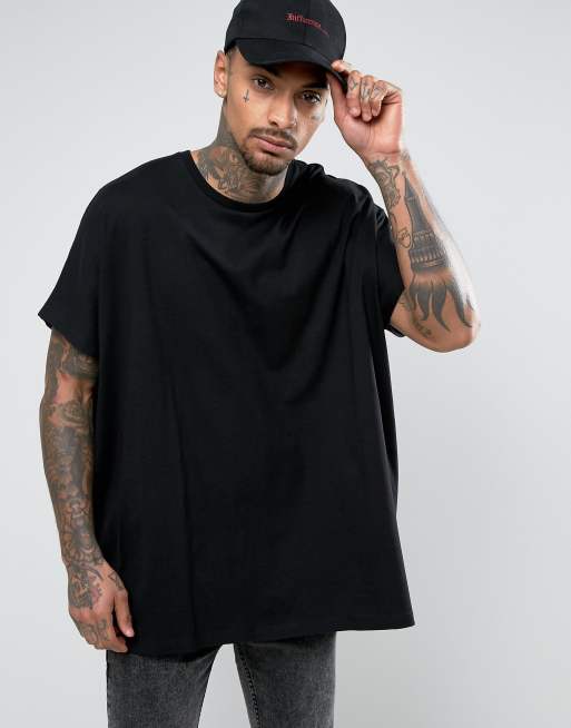 ASOS DESIGN - Extreem oversized T-shirt in zwart