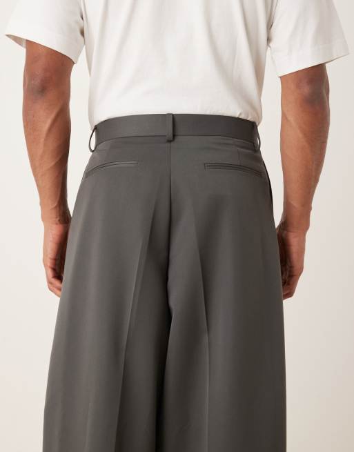 ASOS DESIGN - Extreem toelopende broek van twill in antracietgrijs, 5 van 5