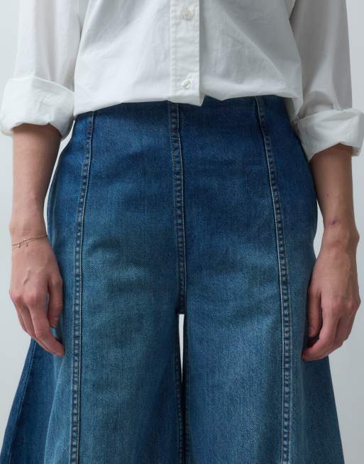ASOS DESIGN extreem wijde barreljeans in vintage middenblauw, 4 van 5