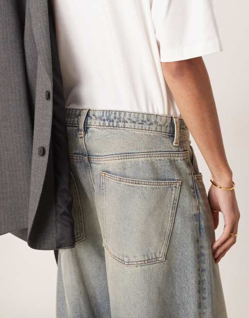 ASOS DESIGN extreme baggy fit jeans in light wash blue  , 5 of 5