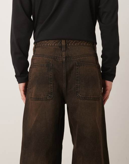 ASOS DESIGN extreme baggy jeans in brown wash , 5 of 5