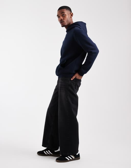 ASOS DESIGN extreme baggy jeans in gewassen zwart, 3 van 5
