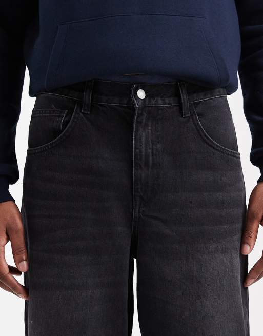 ASOS DESIGN extreme baggy jeans in gewassen zwart, 4 van 5