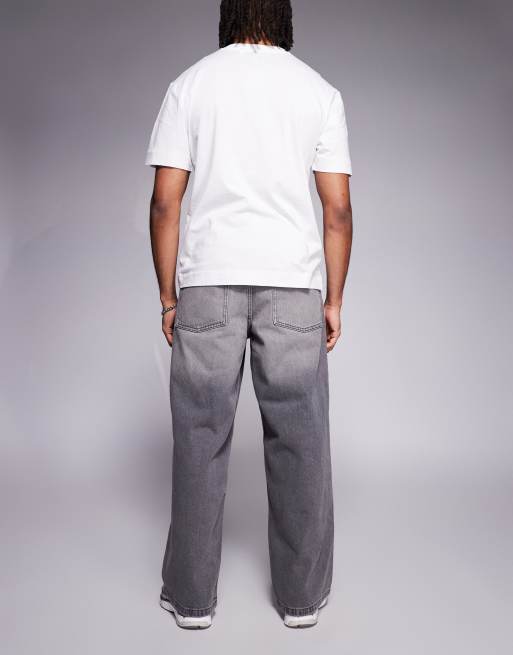 ASOS DESIGN extreme baggy jeans in grey wash , 2 of 5