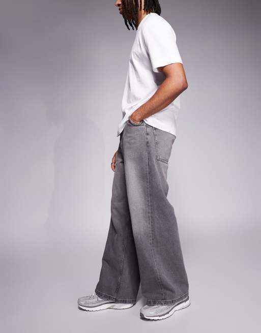 ASOS DESIGN extreme baggy jeans in grey wash , 3 of 5