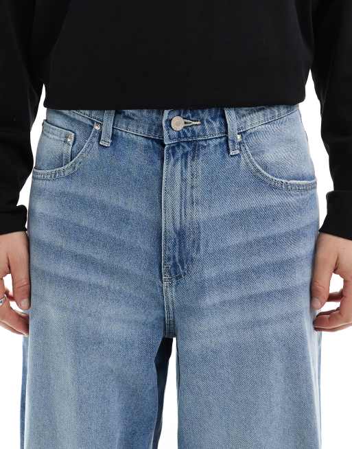ASOS DESIGN extreme baggy jeans in light wash blue , 5 of 5
