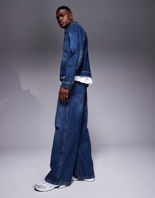 ASOS DESIGN extreme baggy jeans in mid wash - part of a set, 3 of 5