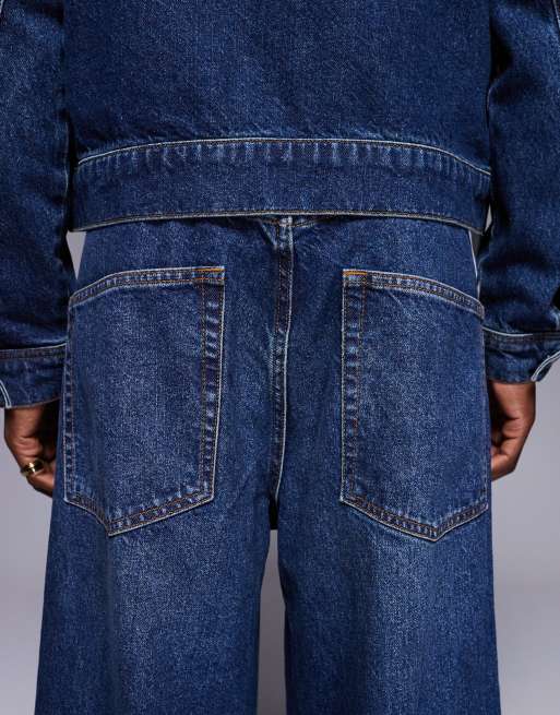 ASOS DESIGN extreme baggy jeans in mid wash - part of a set, 4 of 5