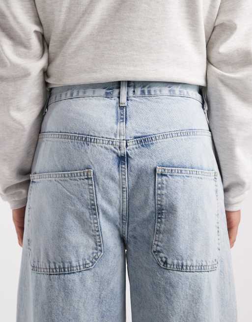 ASOS DESIGN extreme baggy jeans in mid washed blue , 5 of 5