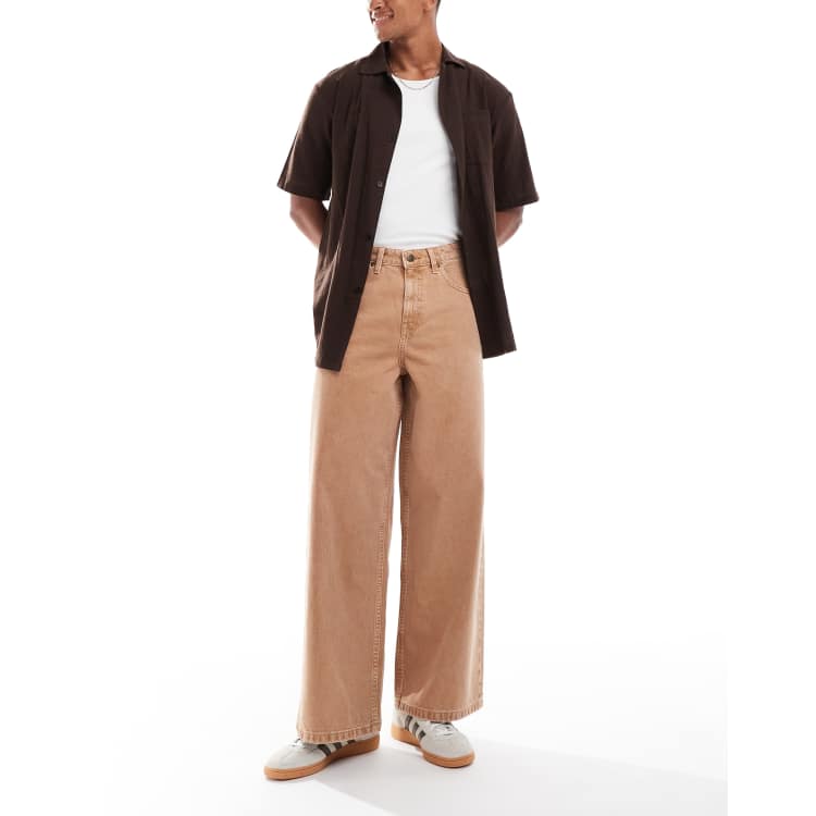ASOS DESIGN extreme baggy jeans in sand wash | ASOS