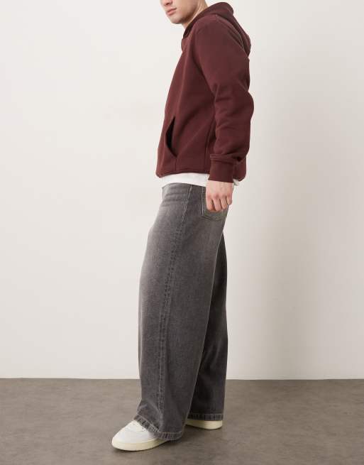 ASOS DESIGN extreme baggy jeans in washed grey , 2 of 5
