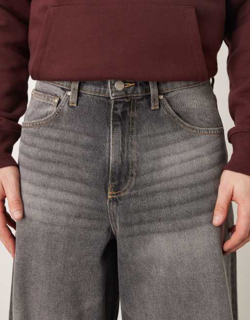 ASOS DESIGN extreme baggy jeans in washed grey , 5 of 5