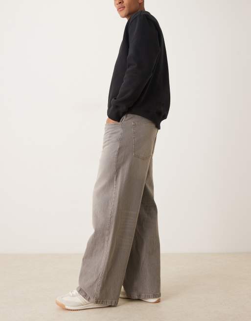 ASOS DESIGN extreme baggy jeans with tint in brown , 2 of 5