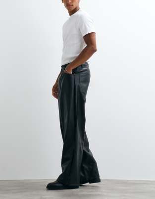 Asos Design Extreme Baggy Pants In Green