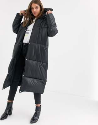 asos design longline puffer jacket