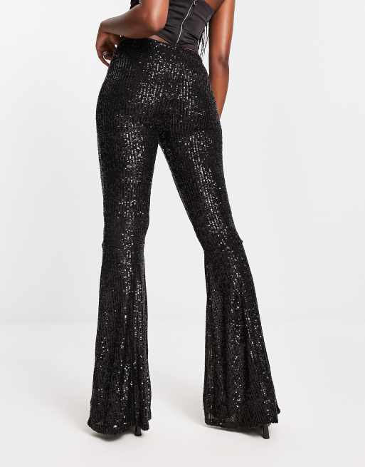 Asos best sale black flares