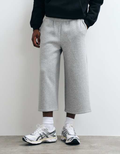ASOS DESIGN extreme long length jort in grey, 3 of 5
