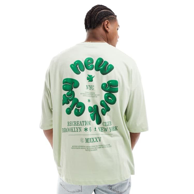 ASOS DESIGN extreme oversizd T-shirt with New York City back