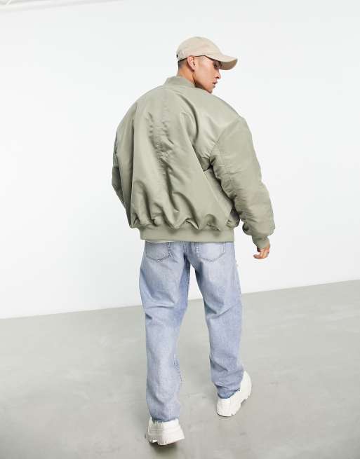 Oversized bomber on sale