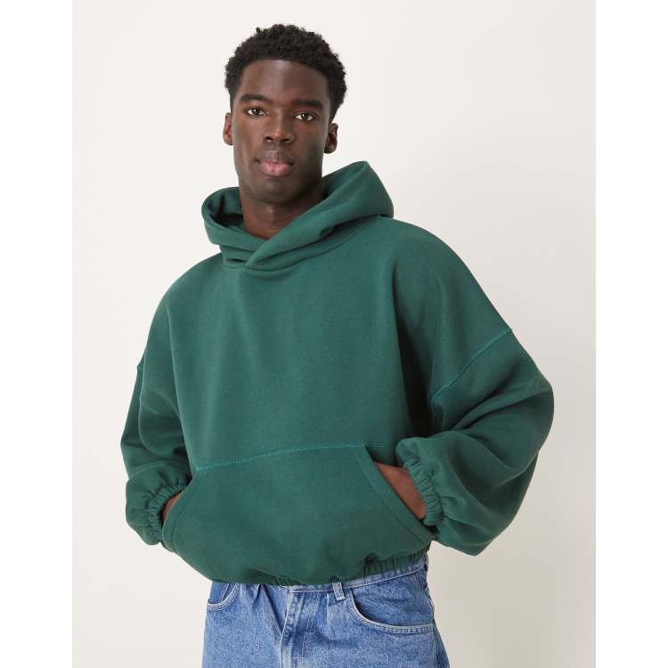 【DISCERNMENT】Unisex Best overfit drop shoulder hooded T ASOS DESIGN extreme oversized boxy hoodie with underarm