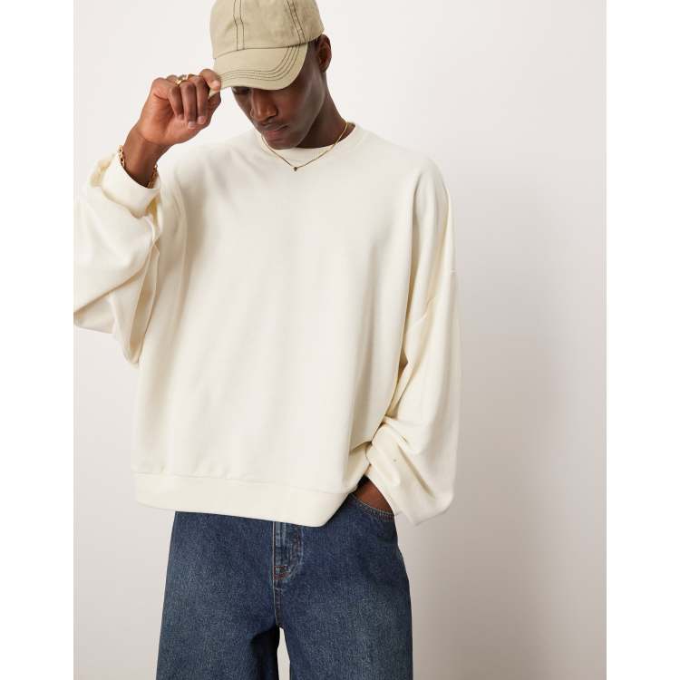 その他 Off-White Ivory cotton oversize sweatshirt 208176403-1-offwhite?$n_750w$&