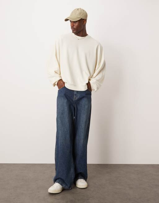 ASOS DESIGN extreme oversized boxy lightweight sweatshirt in