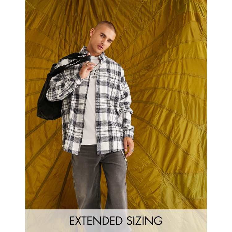 Brushed Oversized Flannel Shirt