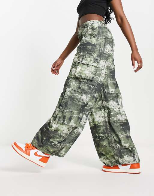 ASOS DESIGN extreme oversized cargo pants in camo