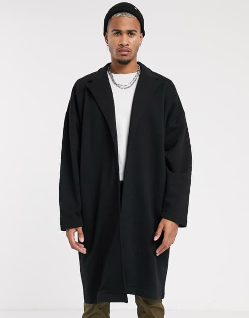 Asos black duster coat sale