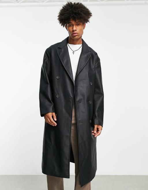 ASOS DESIGN extreme oversized trench coat in khaki