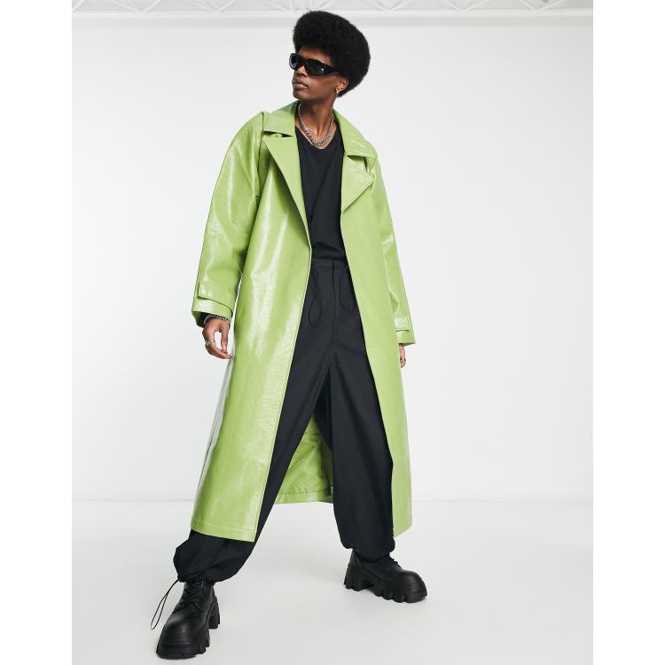 Trench on sale coat green