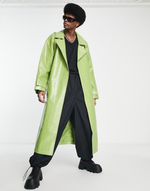 Green shop trench jacket