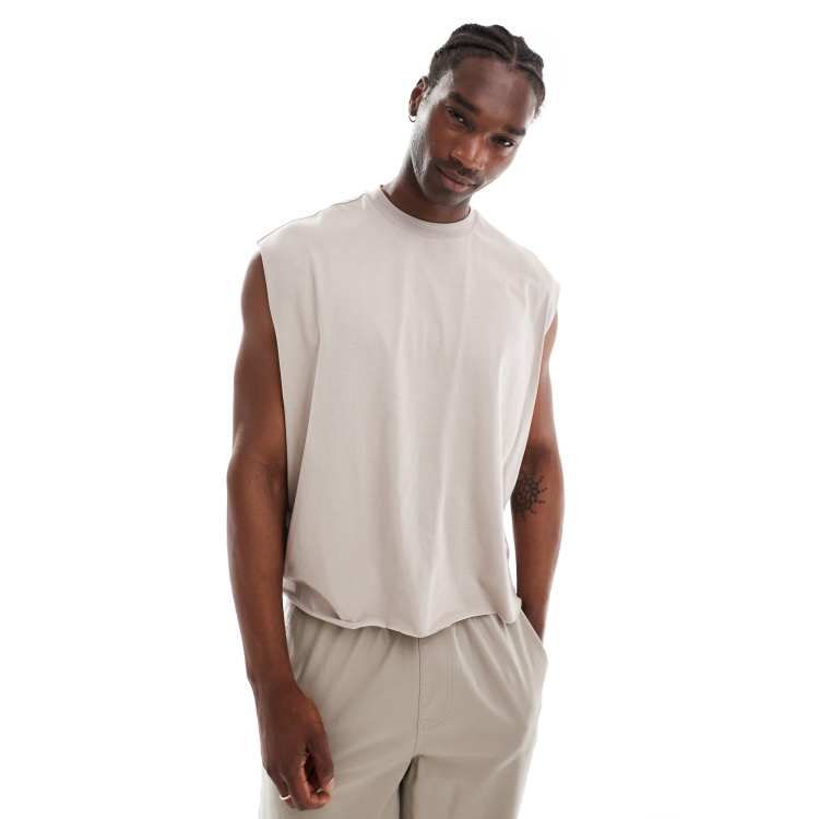 ASOS DESIGN extreme oversized heavyweight sleeveless t-shirt